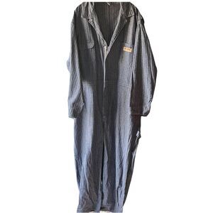 Vintage Big Mac Denim Coveralls Mens 3XL Herringbone Mechanic Jumpsuit 54/30